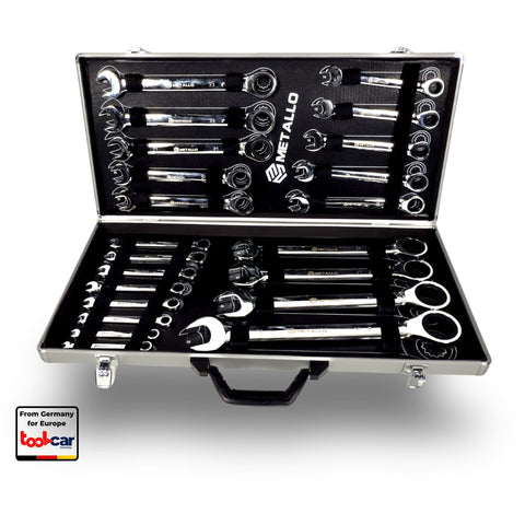 Metallo Ratchet Wrench Set | 22 Teilig | Aluminiumkoffer